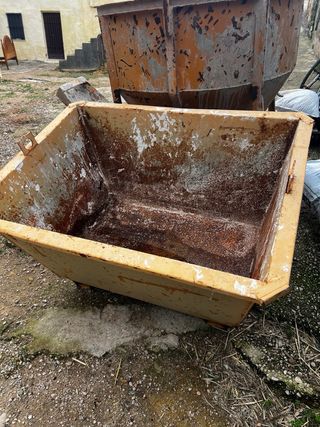 Cuba y batea para cemento