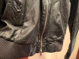 Chaqueta de cuero con capucha All Saints