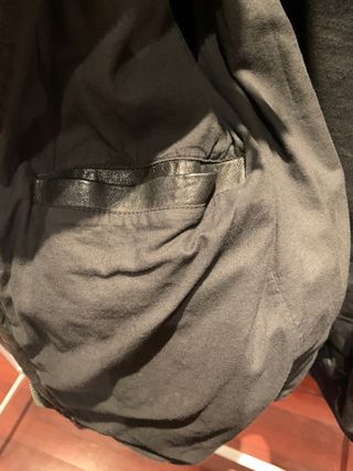 Chaqueta de cuero con capucha All Saints