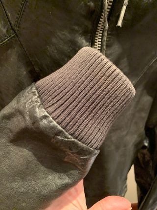 Chaqueta de cuero con capucha All Saints