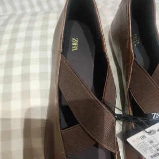 Bailarinas Zara Marrón Talla 37