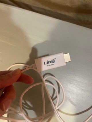 Cable HDMI a Micro USB Blanco