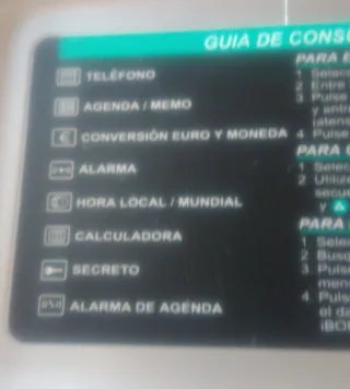 Agenda Electrónica Calculadora Reloj