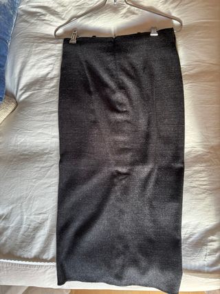 Falda Zara gris marengo Talla S