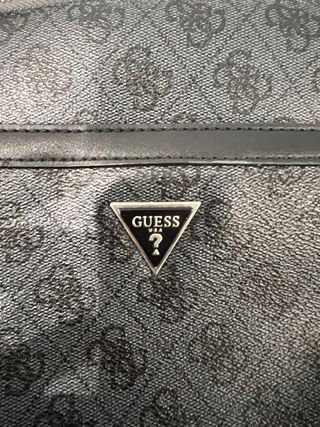 Bolsito Guess Negro/Gris Hombre