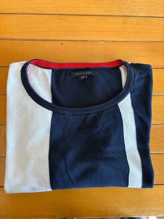Maglioncino Tommy Hilfiger Blu/Bianco Taglia XL