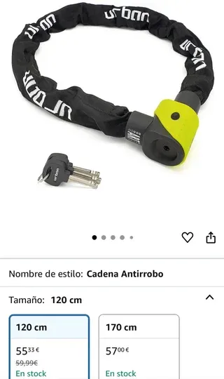 Cadena de seguridad para moto