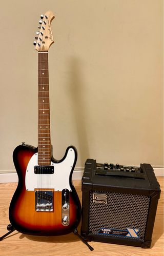 Guitarra Telecaster Aria Pro y Amplificador, LEER