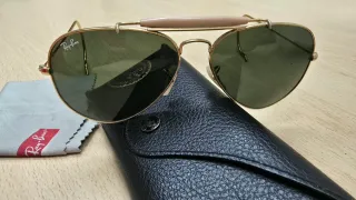 Gafas de sol Ray-Ban RB3030 Aviator Dorado/Verde