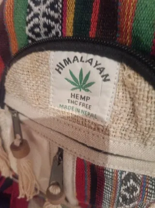 Mochila pequeña hippie multicolor