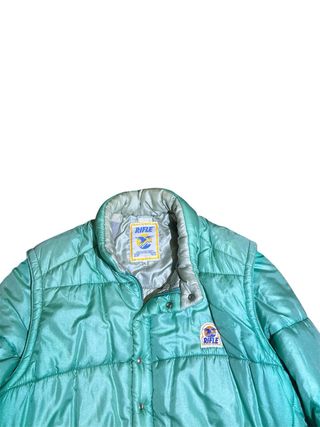 Piumino Rifle Vintage Verde Acqua