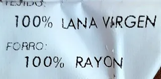 Abrigo lana virgen beige y marrón