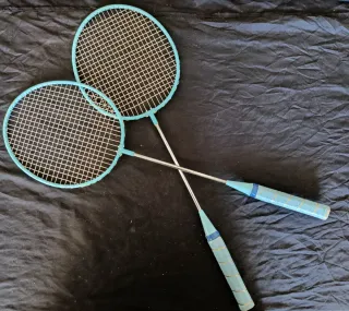 Raquetas de bádminton azules