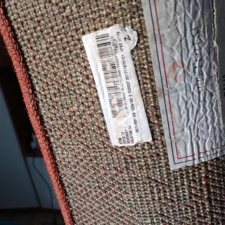 Tappeto Egiziano Grigio Rosso bordeaux cm 133x190