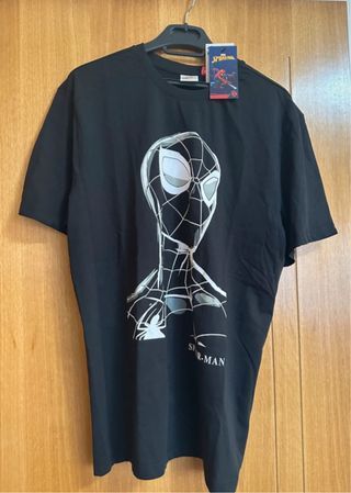 Camiseta Spiderman Negra Talla M Sprinter