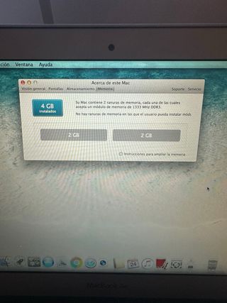 MacBook Air A1370 Año 2012