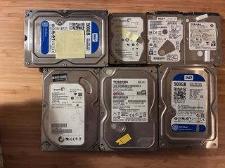 Lotto 7 Hard Disk SATA 500 GB A rischio