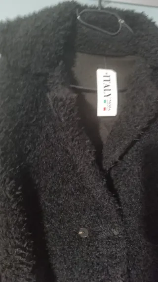 Giacca Teddy Taglia Unica L/XL Nera