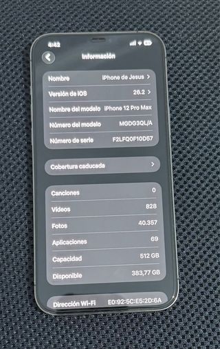 iPhone 12 Pro Max 512 GB Gris