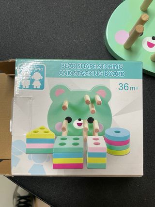 Gioco legno prime forme colorate