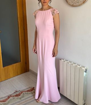 Vestido Rosa Clara largo