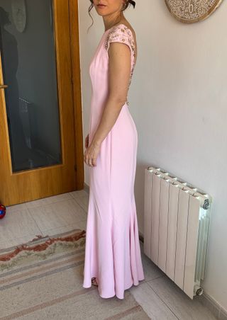 Vestido Rosa Clara largo