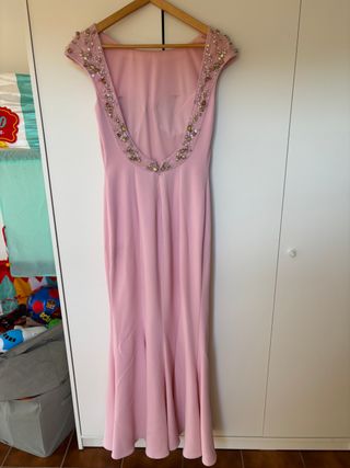 Vestido Rosa Clara largo