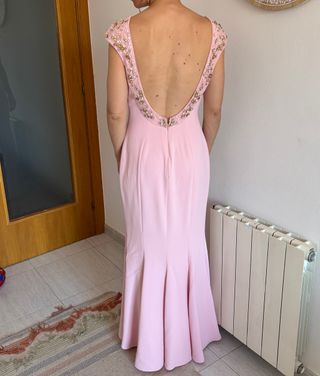 Vestido Rosa Clara largo