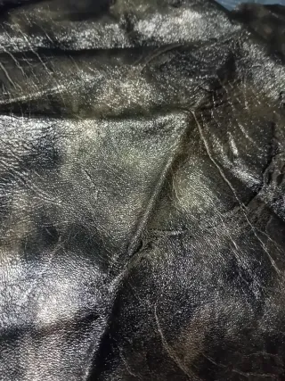 Ritagli vera pelle oro e argento