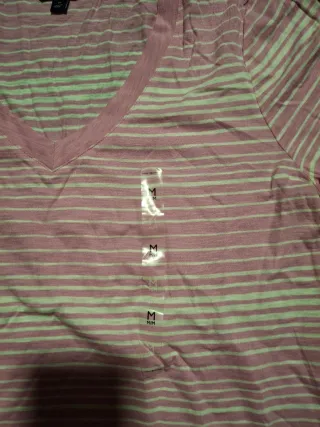 Camiseta Tommy Hilfiger Rayas Rosas y Blancas