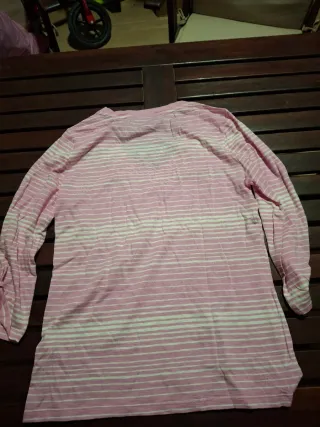 Camiseta Tommy Hilfiger Rayas Rosas y Blancas