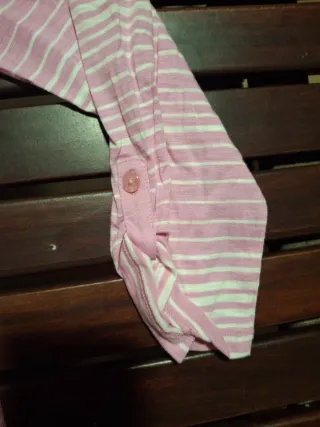 Camiseta Tommy Hilfiger Rayas Rosas y Blancas