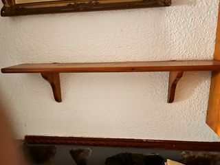 Mueble de salón madera y cristal