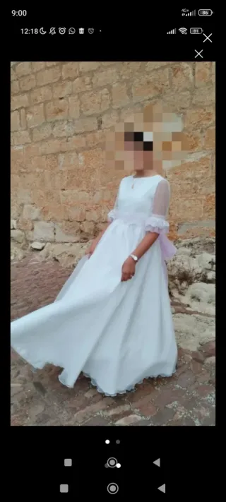 Vestido de comunión blanco