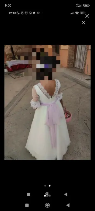 Vestido de comunión blanco
