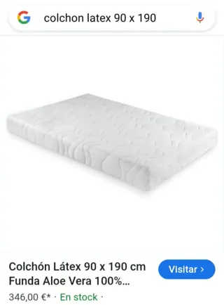 Somier Articulado Eléctrico con colchón látex.