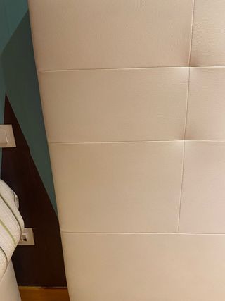 Cabecero Cama Doble Polipiel Blanco