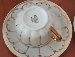 Juego de tazas de café de porcelana