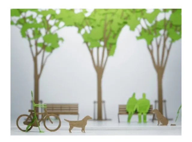 Lote 2 kits Maquetas Japonesas en papel  1/100