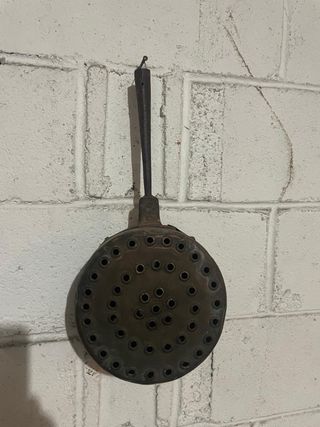 Maniglia metallo scalda letto rame