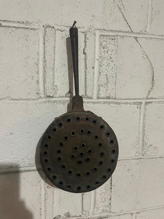 Maniglia metallo scalda letto rame