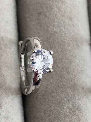 Aretes Plata Pequeños Circonita Brillante