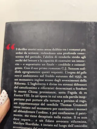 Libro "l'enigma del giallo nero"