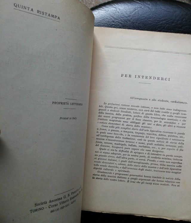 ANDREA DELLA CORTE LE RELAZIONI STORICHE 1937