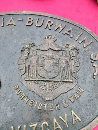 Placa Echevarria-Burwain S.A. Bermeo Vizcaya 47 cm