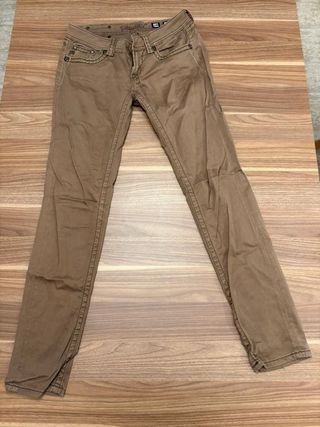 Pantalones Miss Me Marrones Slim