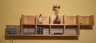 Estante de pared de madera