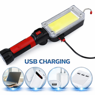 Torcia LED Ricaricabile USB Lampada Multiuso