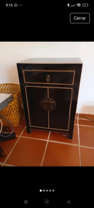 Mesita auxiliar diseño oriental