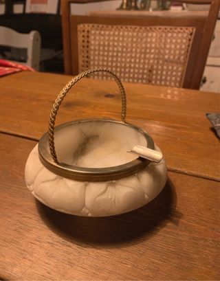 Cenicero Vintage Piedra y Metal